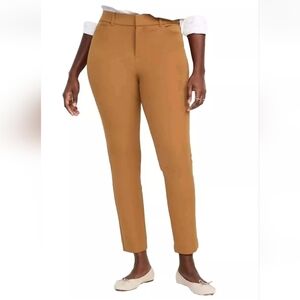 Old Navy Pixie Pants Woman Plus 20W Office Career High Waisted Crop Bourbon New